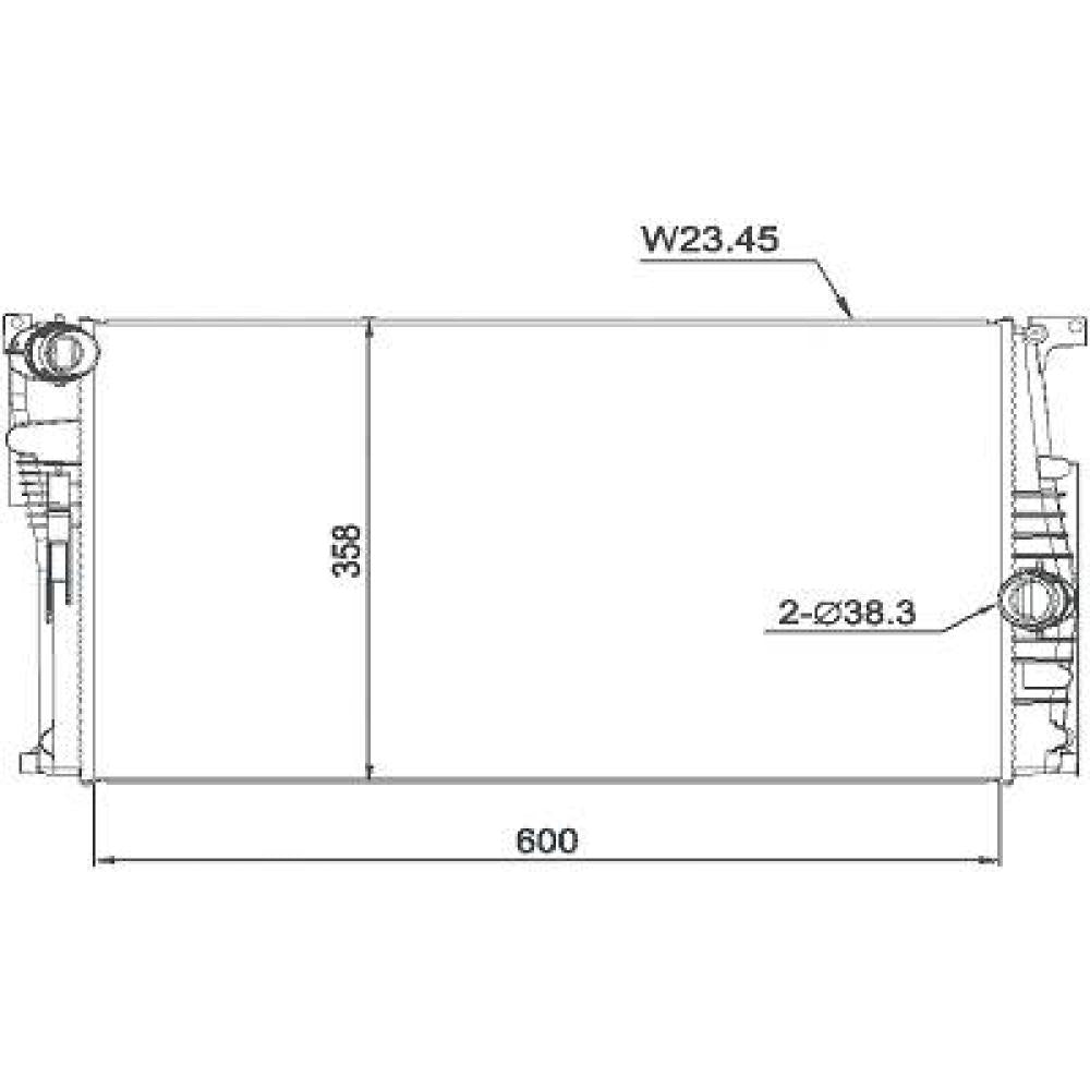 17117600511 Kühler Motorkühlung für BMW 1ER F20 12/2010 DCM1604