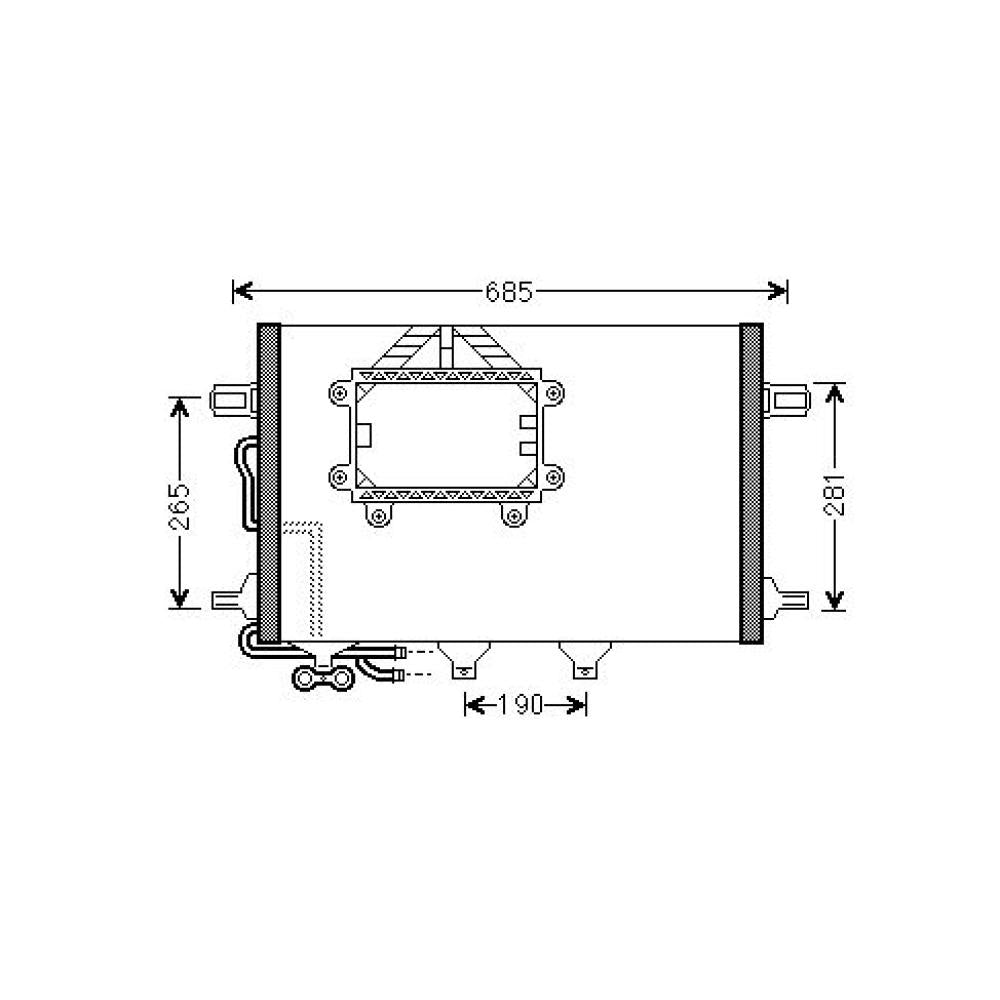 A2115000554 KONDENSATOR MERCEDES W-211 E-Klasse DCC1697