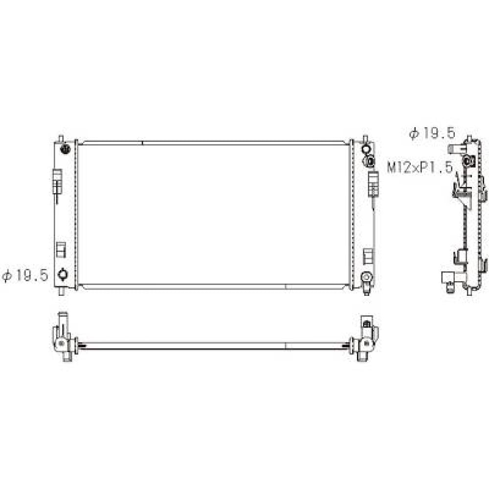 214103NA0A Kühler Motorkühlung für NISSAN LEAF 01/2011 DCM2543