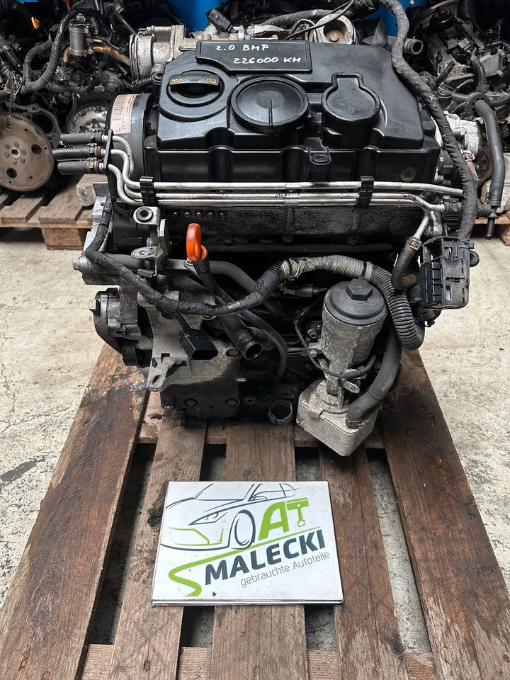 BMP Motor 2,0 Tdi 140 Ps Diesel Motor Vw Audi Seat Skoda komplett