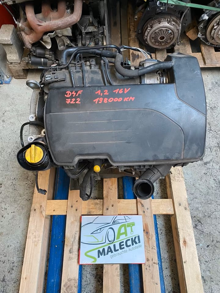 D4F 722 Motor 1,2 16V Renault Clio II 2 Modell 198000km