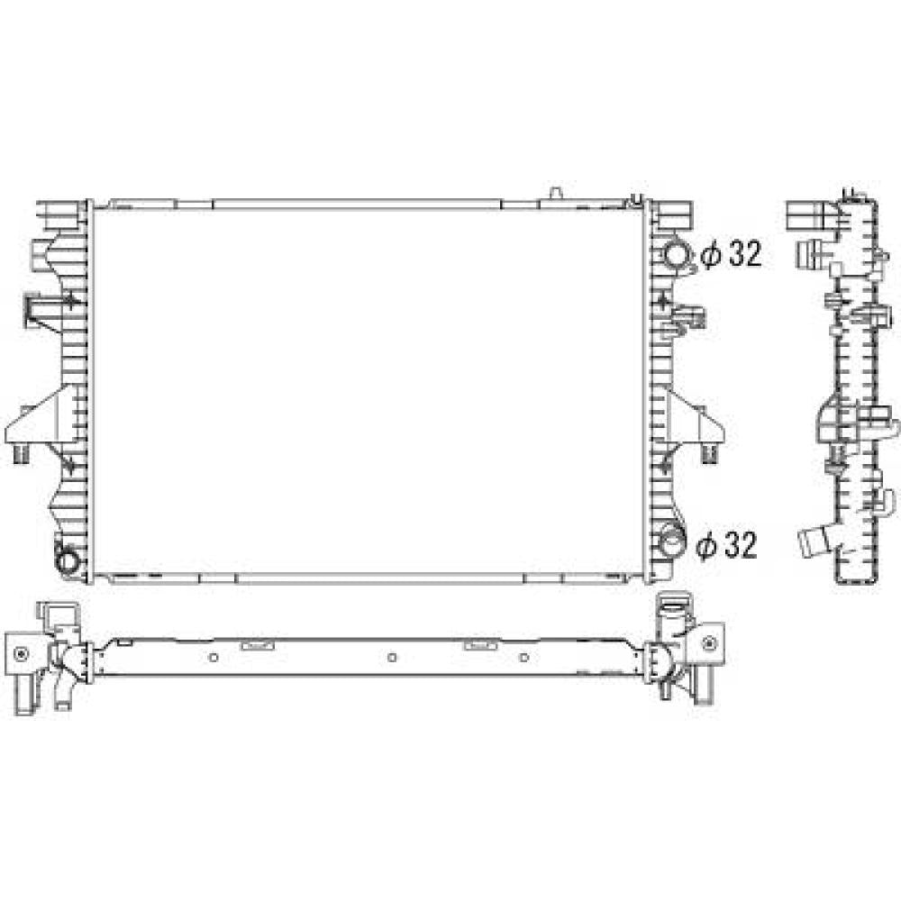 7H0121253G Kühler Motorkühlung für VW T5 DCM3450
