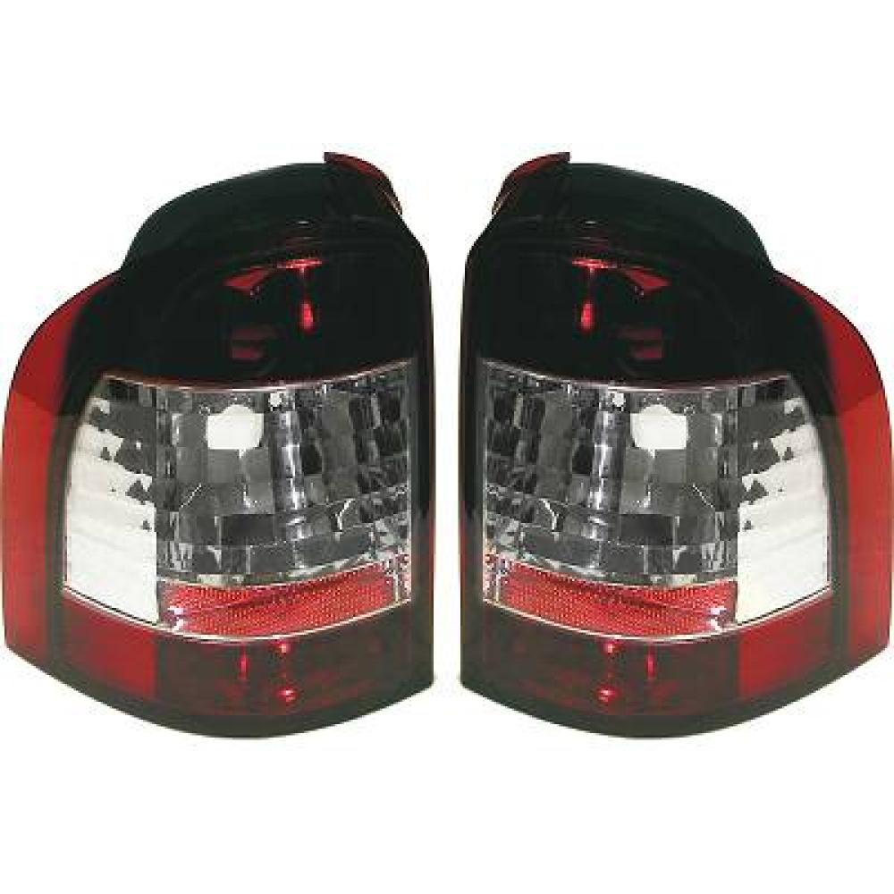nan DESIGNRÜCKL.SET MONDEO, 93-00 KLARGLAS ROT-WEISS 1425795