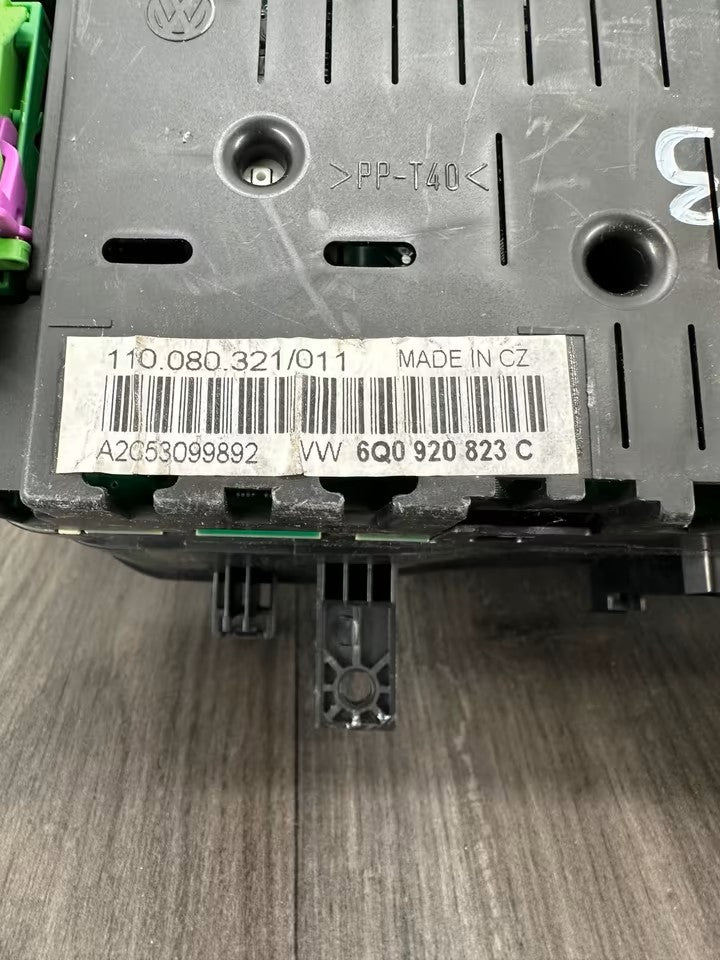 6Q0920823C Tacho Kombiinstrument Vw Polo 9N 9N3 Diesel