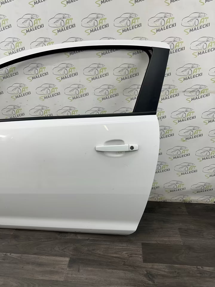 Türe Tür Links Opel Corsa D 3-Tür Modell Farbe Z474 Weiß