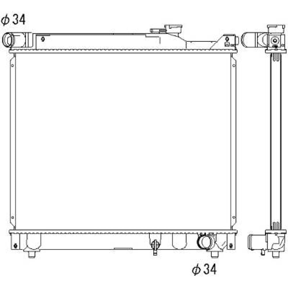 1770068D00 Kühler Motorkühlung für SUZUKI GRAND VITARA 01/199 DCM3116