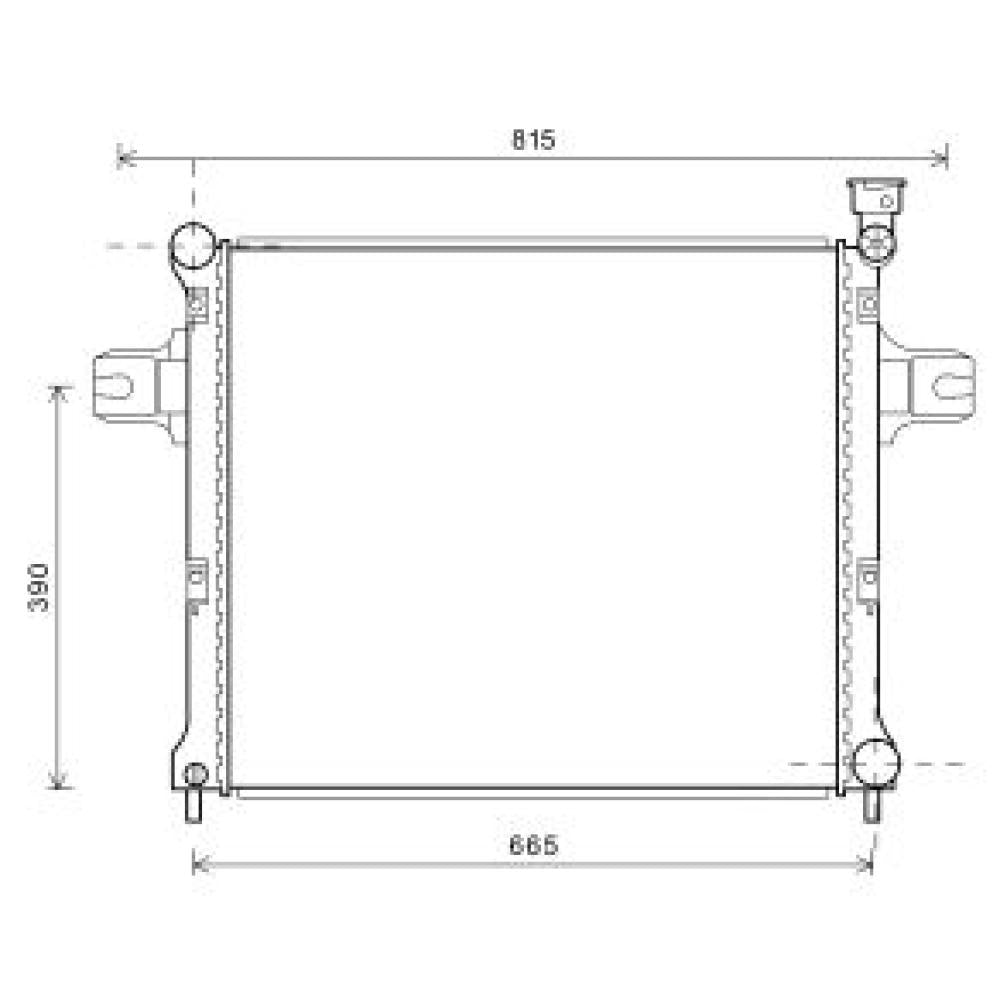 K55116842AB Kühler Motorkühlung für JEEP GR. CHEROKEE 10/2004 DCM2125