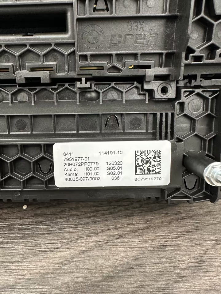 7951977-01 Klimabedienteil Klimaregler Original NEU BMW X3 X4 Mod