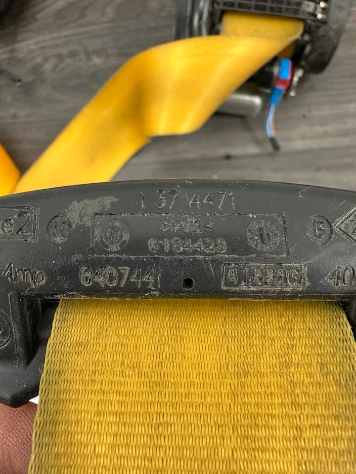 Sicherheitsgurt Set 4 Stück komplett Gelb Renault Megane III RS