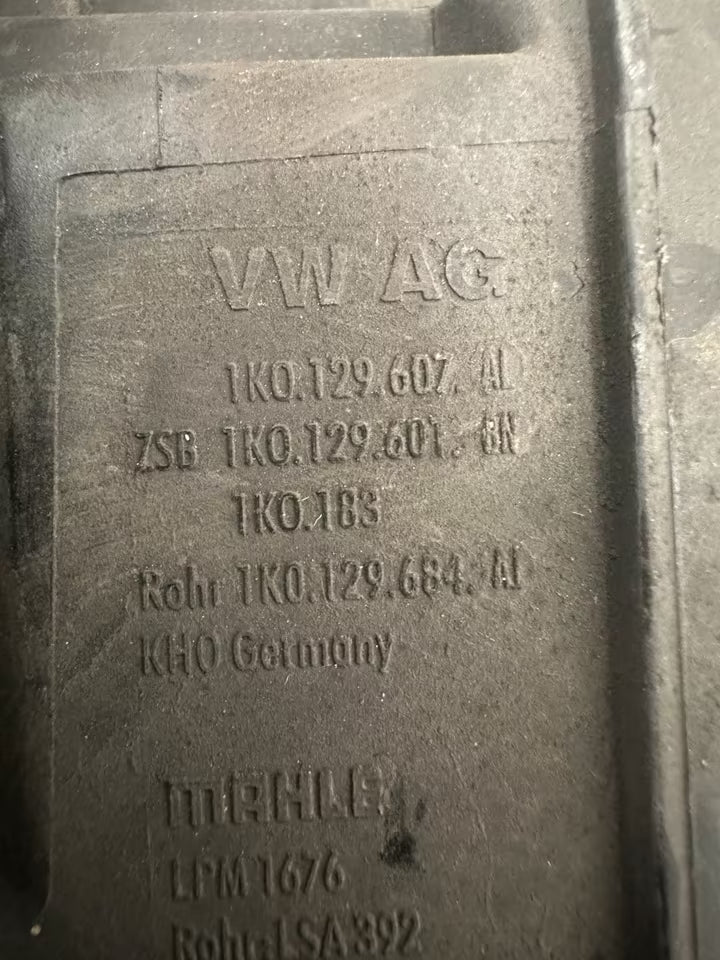 1K0129607AL Luftfilterkasten für VW GOLF V 1.4 TSI
