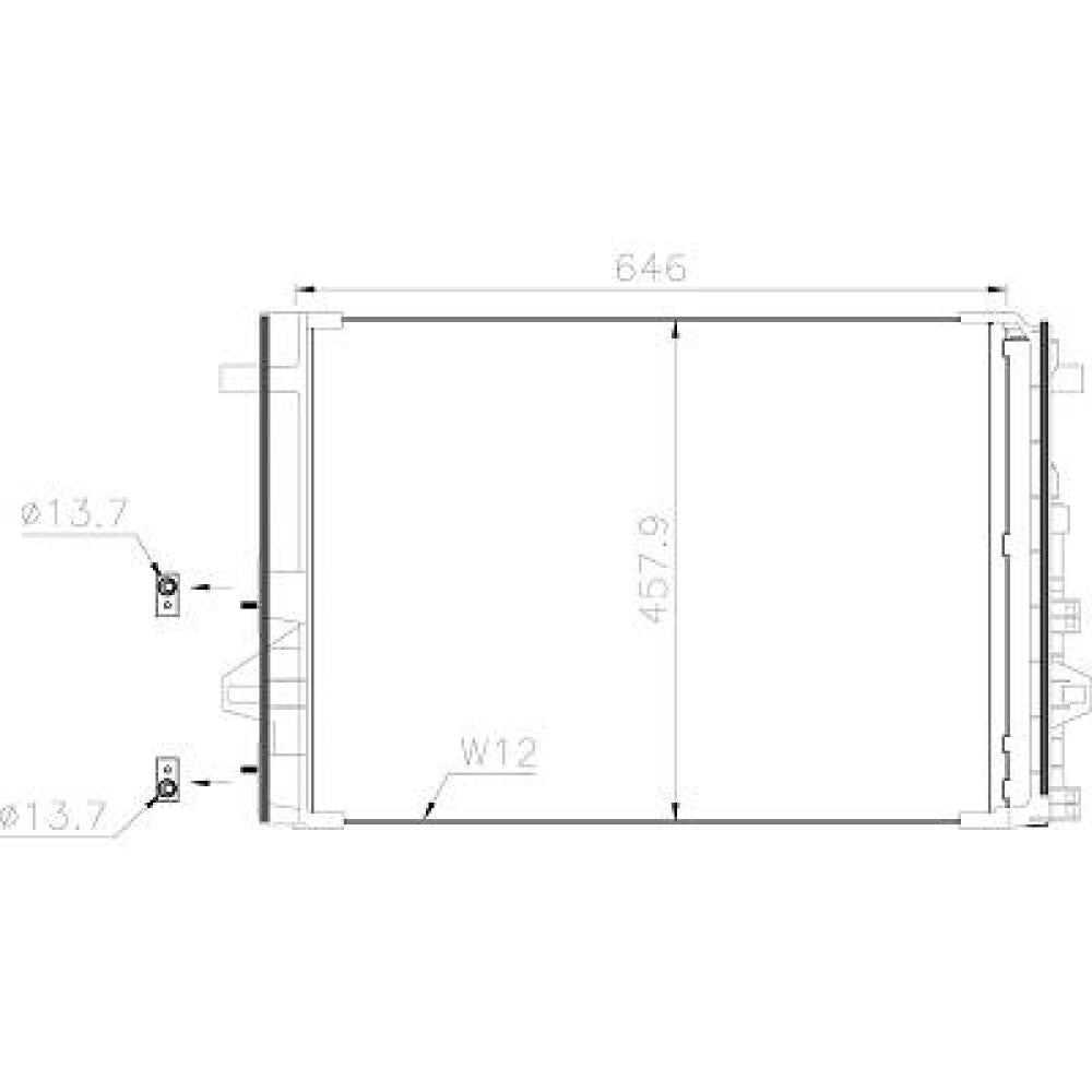 A2465000054 KONDENSATOR MERCEDES A-Klasse 176 DCC1975