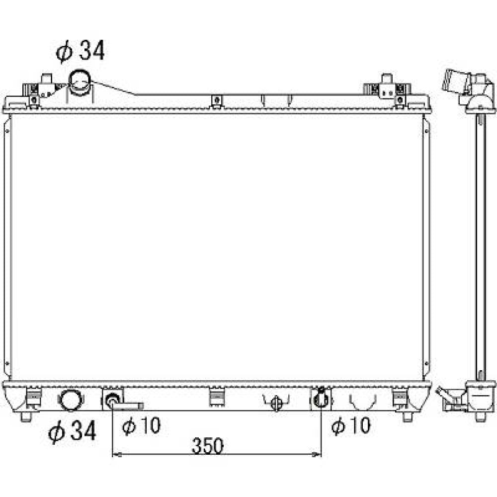 1770065J10 Kühler Motorkühlung für SUZUKI GRAND VITARA 10/200 DCM3115