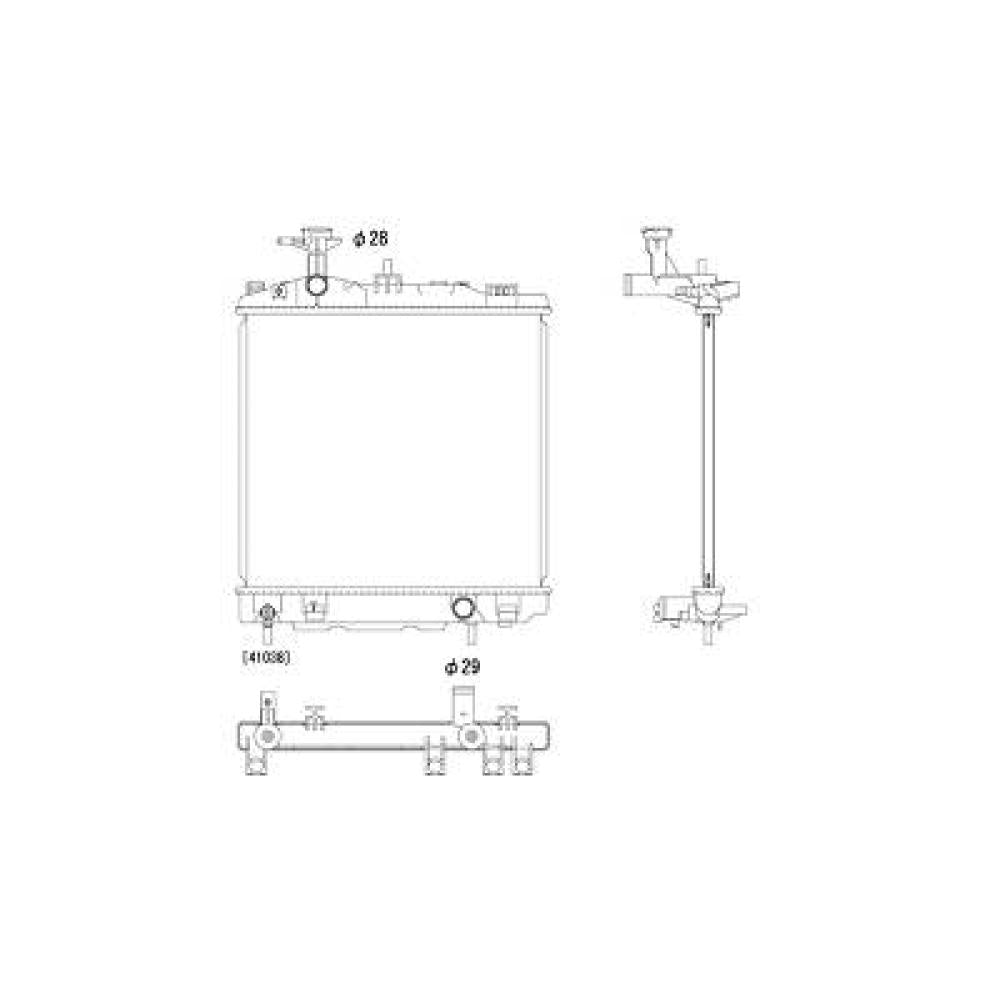 1350A537 KÜHLER , für MITSUBISHI Space Star DCM3984