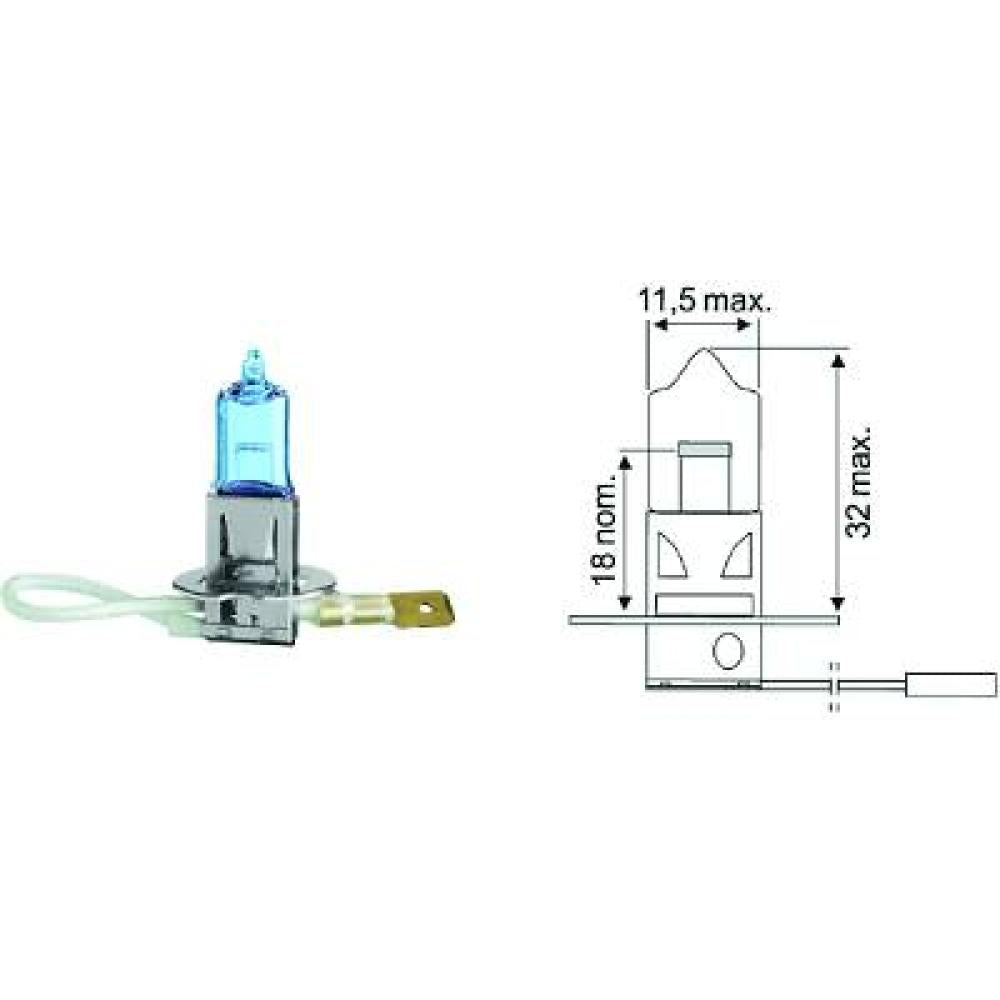N0177632 H3 12V 55W PK22s H3 Glühlampe Xenon Look LID10017