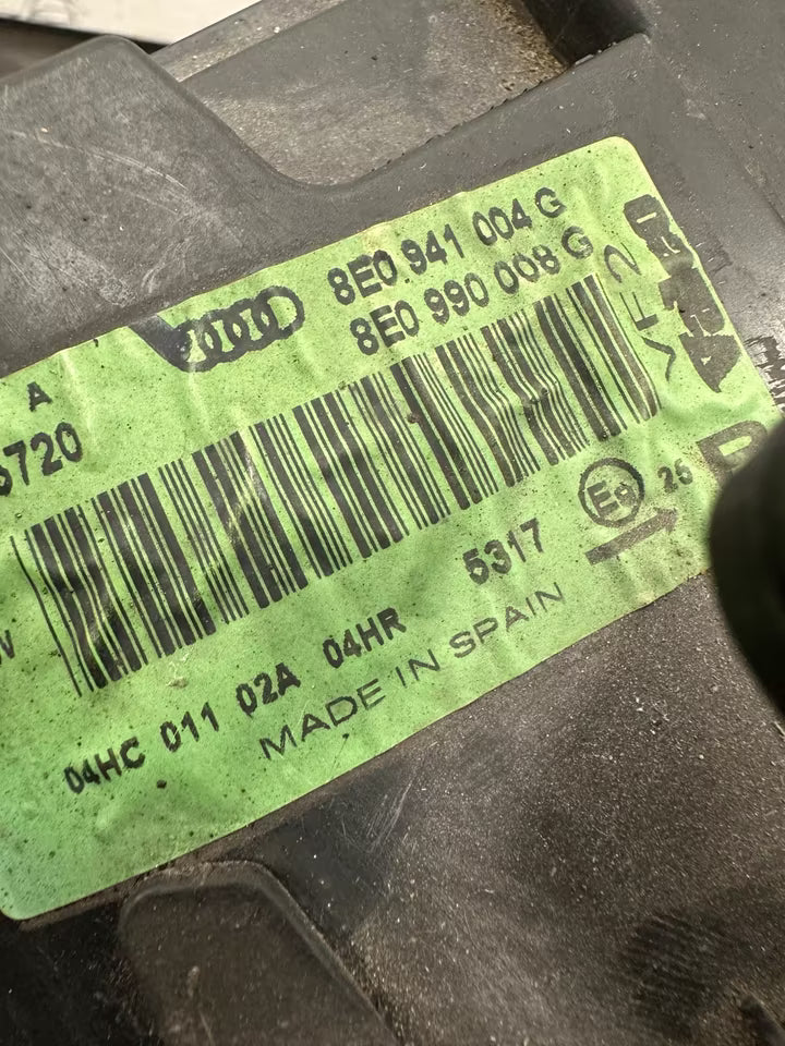 8E0941004G Originale Scheinwerfer Rechts Audi A4 B6 8E Modell