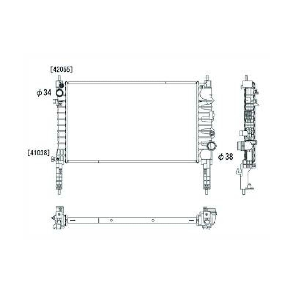 13 00 345 KÜHLER                   , für OPEL Mokka / Mokka X 1,4 DCM3982