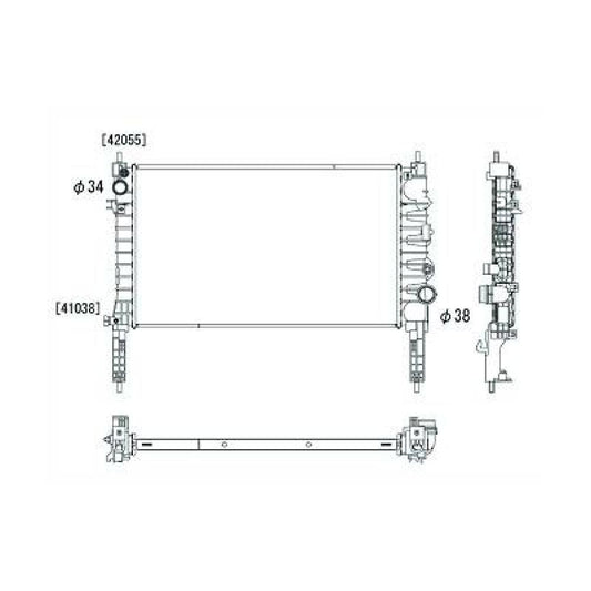 13 00 345 KÜHLER                   , für OPEL Mokka / Mokka X 1,4 DCM3982