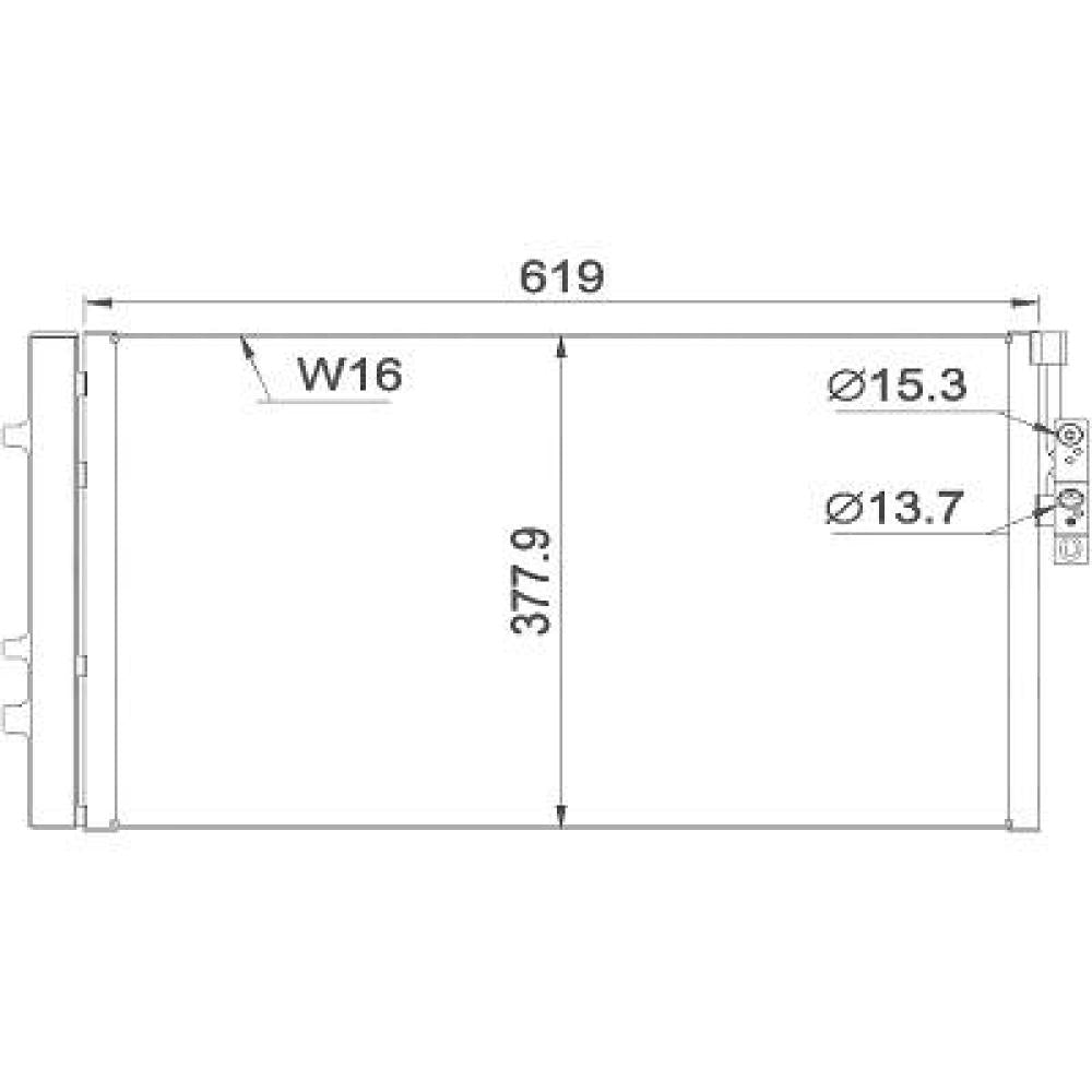 64539216143 KONDENSATOR BMW X3 F25 09/2011 DCC1580
