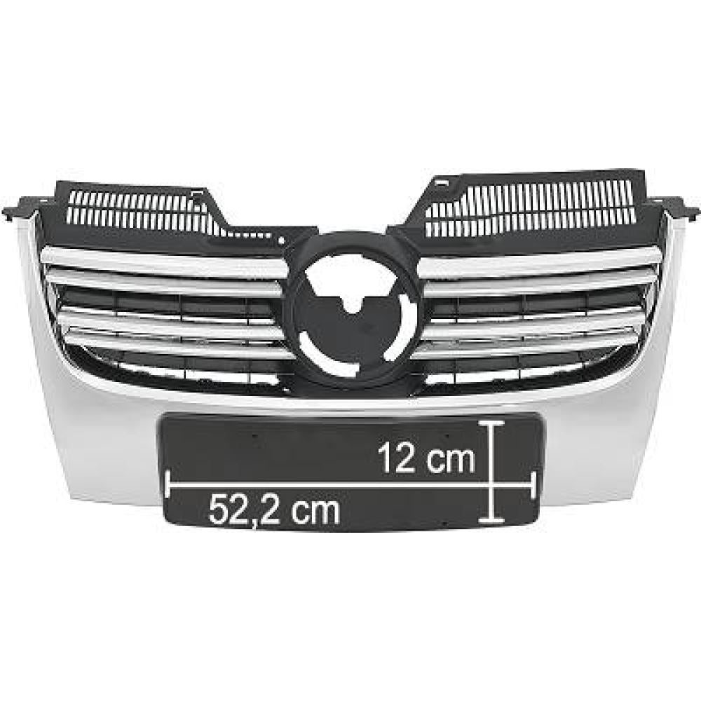 1K5853653A KÜHLERGRILL KPL. JETTA, 05-10 CHROM KEIN PDC 2232040