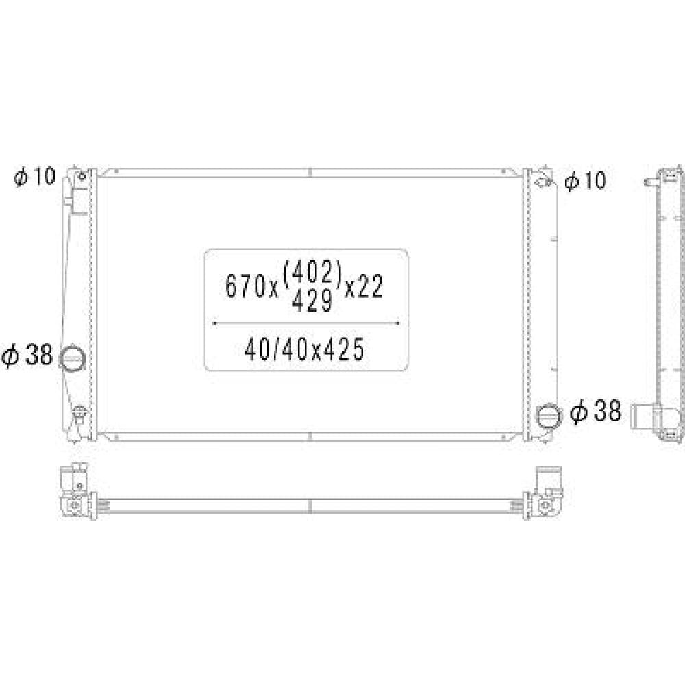 1640028570 Kühler Motorkühlung für TOYOTA RAV 4 11/2005 DCM3291