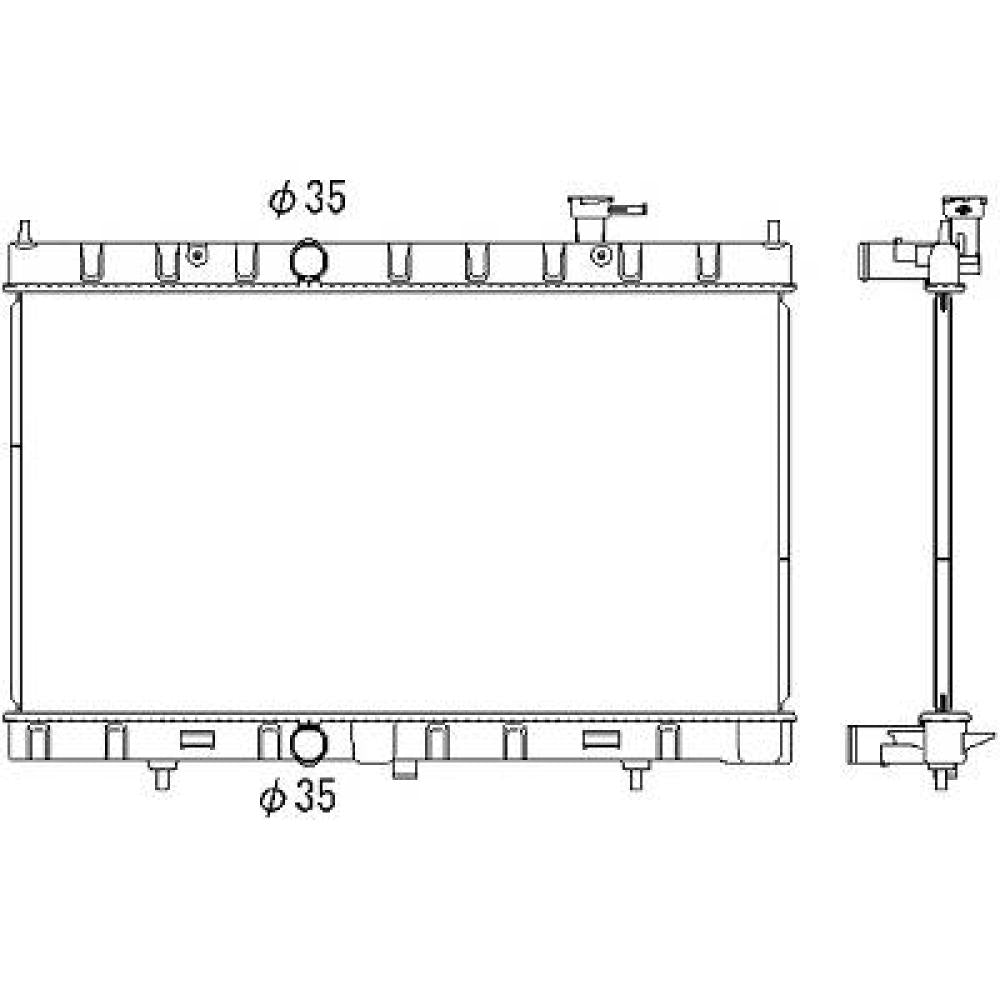 214104BB0A Kühler Motorkühlung für NISSAN X-TRAIL 06/2015 DCM2547