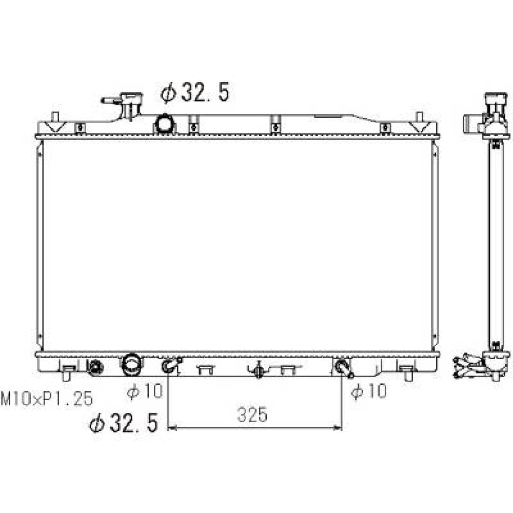19010RZPG51 Kühler Motorkühlung für HONDA CR-V 2006 DCM2195