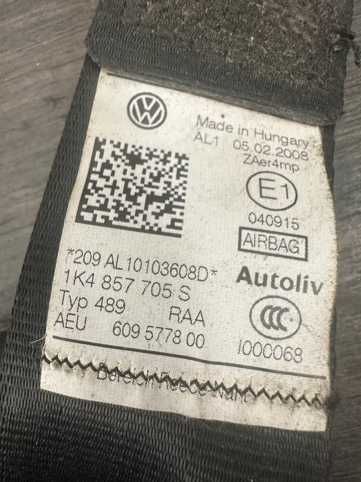 1K4857705S Sicherheitsgurt Vorne Links VW Golf V