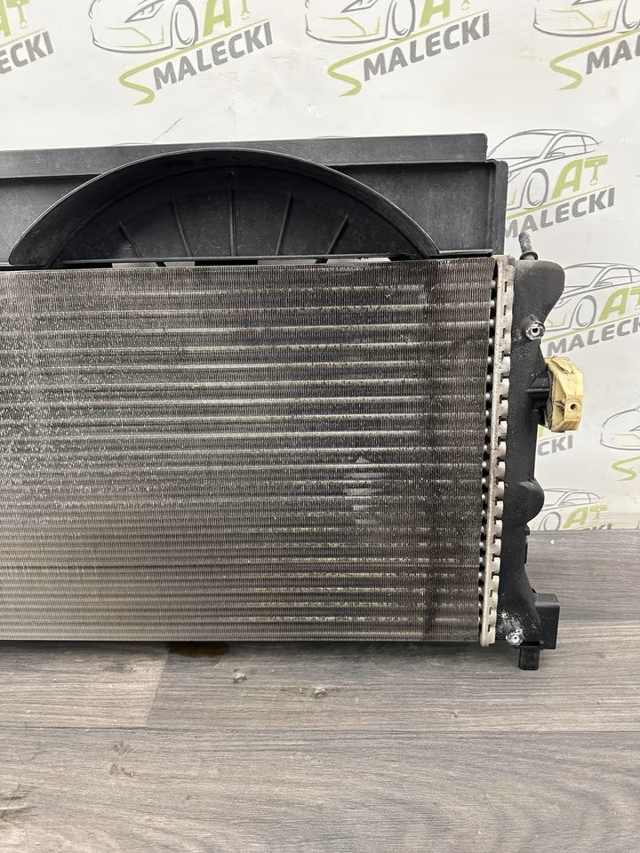 Water cooler radiator including fan Vw Polo 6R 1.2 CGP petrol engine 6R0
