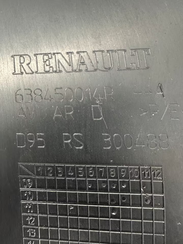 638450014R Radhausschale Vorne Rechts Renault Megane RS