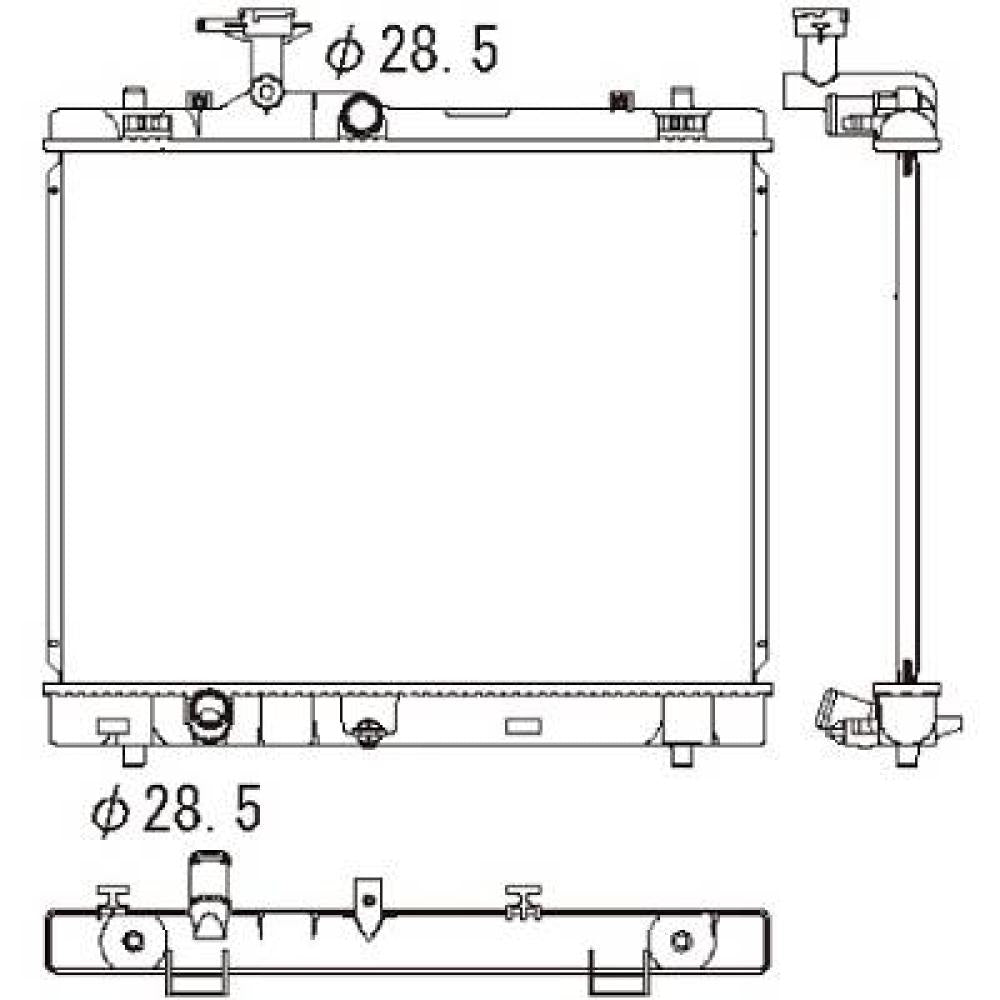 1770071L00 Kühler Motorkühlung für SUZUKI Swift 1.2 VVT/VVT DCM3895