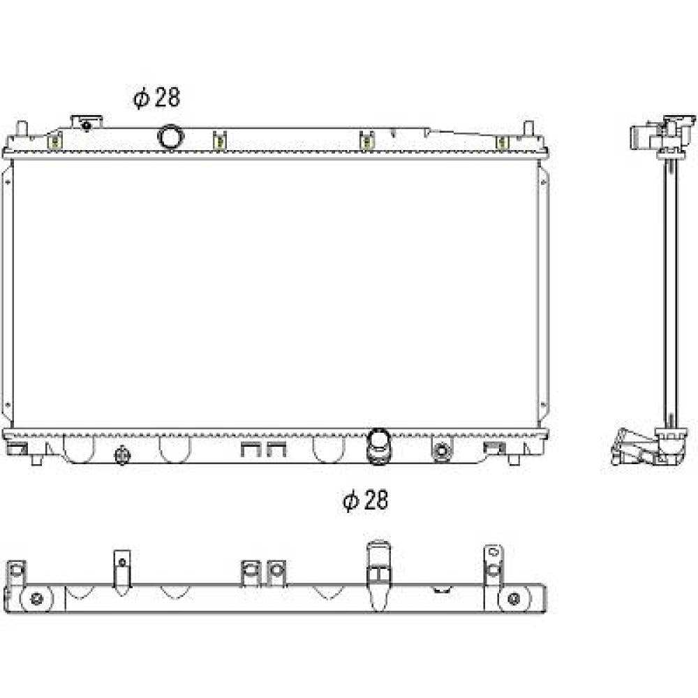 19010RB0004 Kühler Motorkühlung für HONDA JAZZ 07/2008 DCM2196