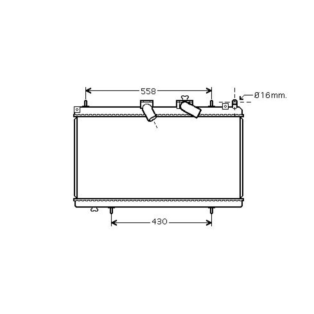 1330P1 Kühler Motorkühlung für PEUGE. 407 10/2005 2,7 HDI DCM2807