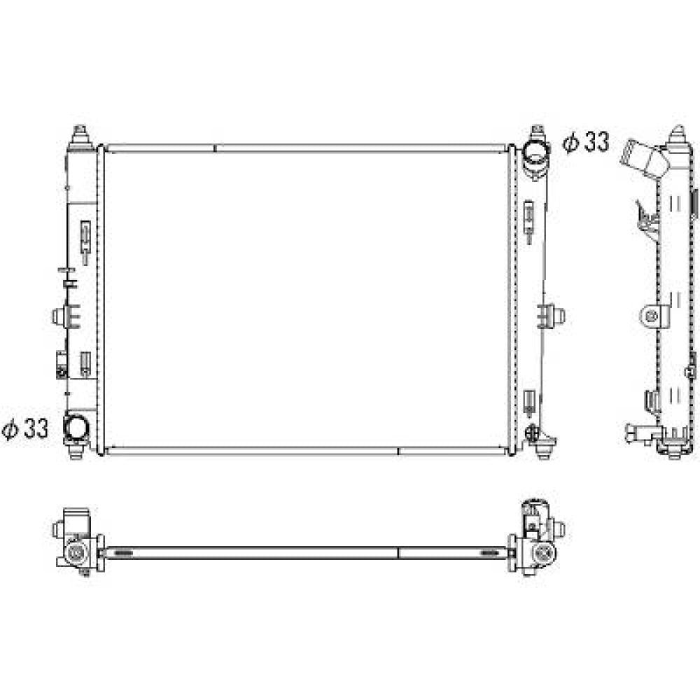 P51N15200 Kühler Motorkühlung für MAZDA MX 5 IV DCM3917