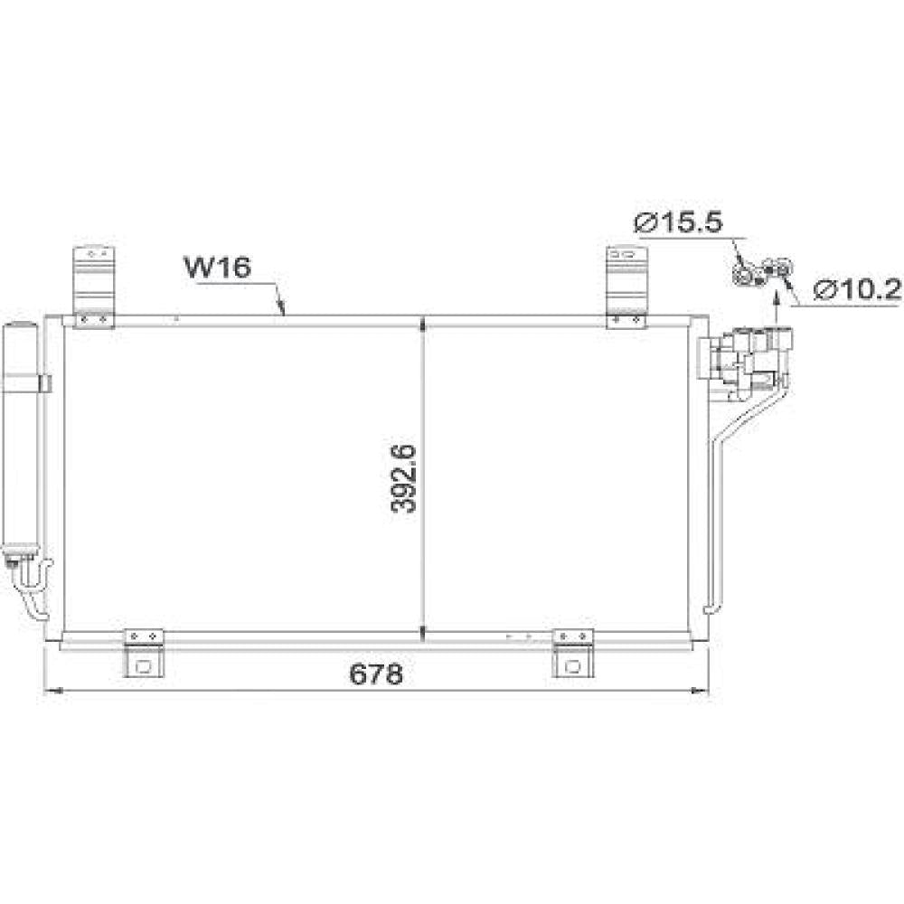KD4561480 KONDENSATOR MAZDA CX5 11/2011 DCC1680