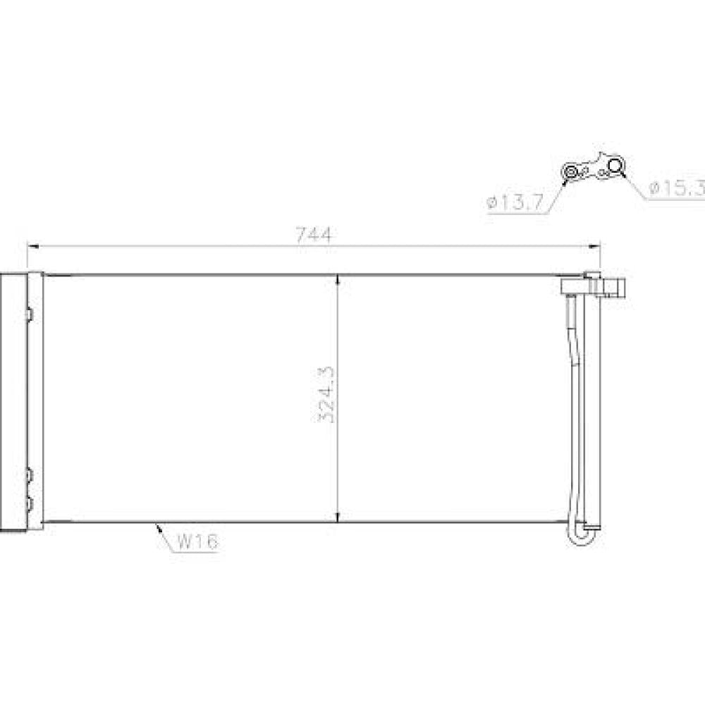 97057311100 KONDENSATOR PORSCHE PANAMERA 09/2009 DCC1876