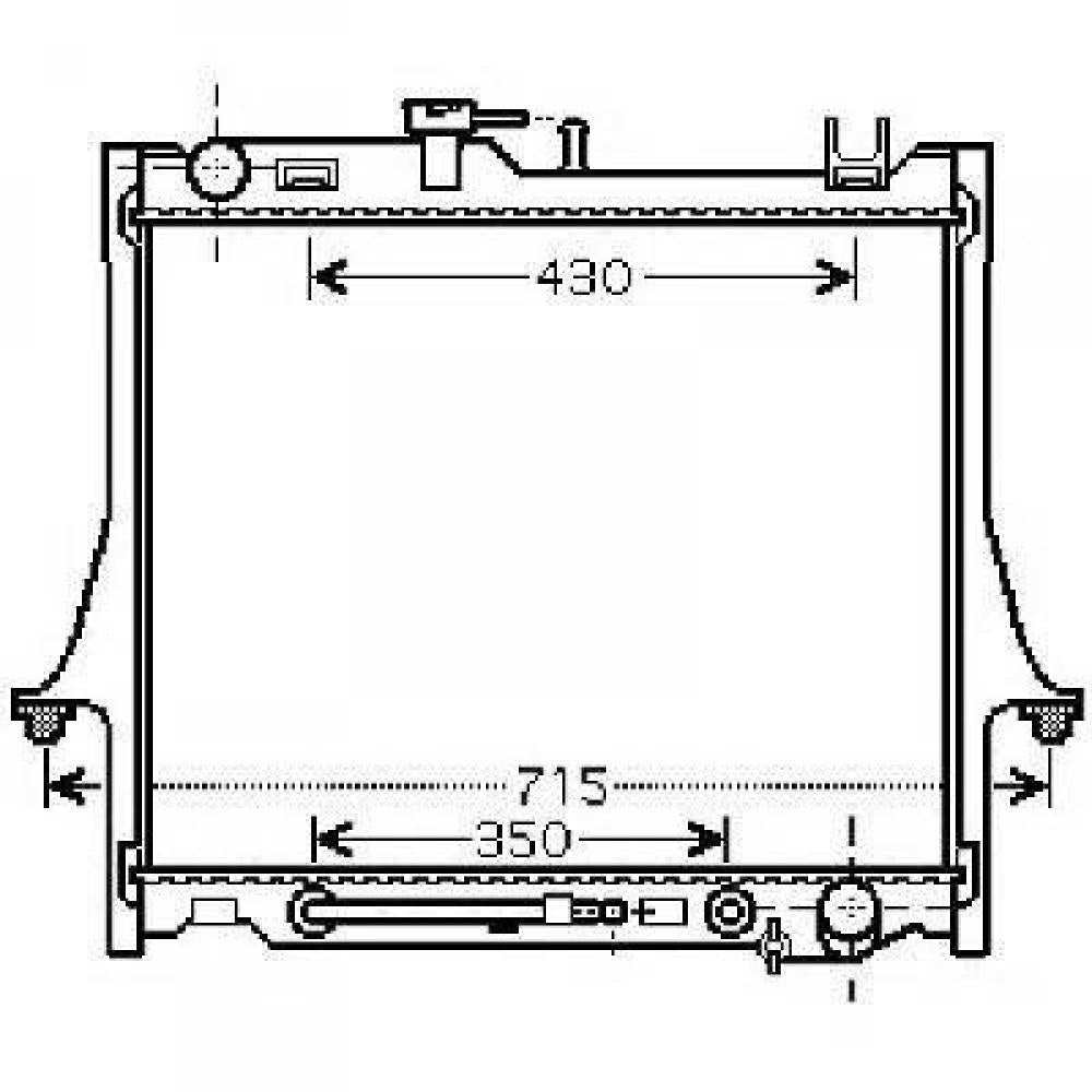8973333532 Kühler Motorkühlung für ISUZU D-MAX 8DH 05/2002 DCM2549