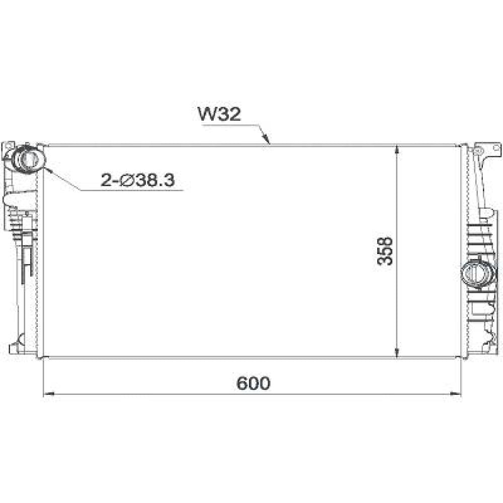 17117600520 Kühler Motorkühlung für BMW 1ER F20 11/2010->> DCM1597