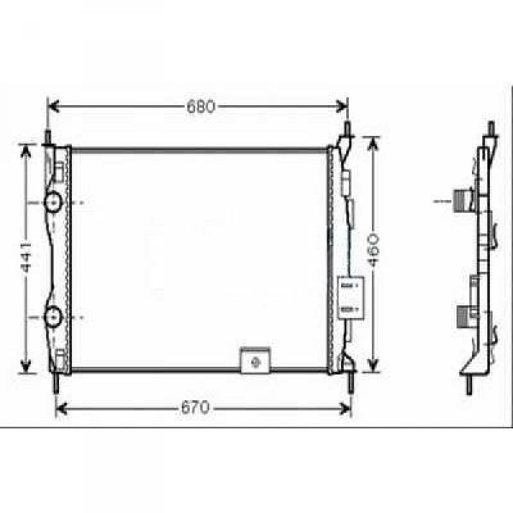 21400JD000 Kühler Motorkühlung für NISSAN QASHQAI 02/2007 DCM1855