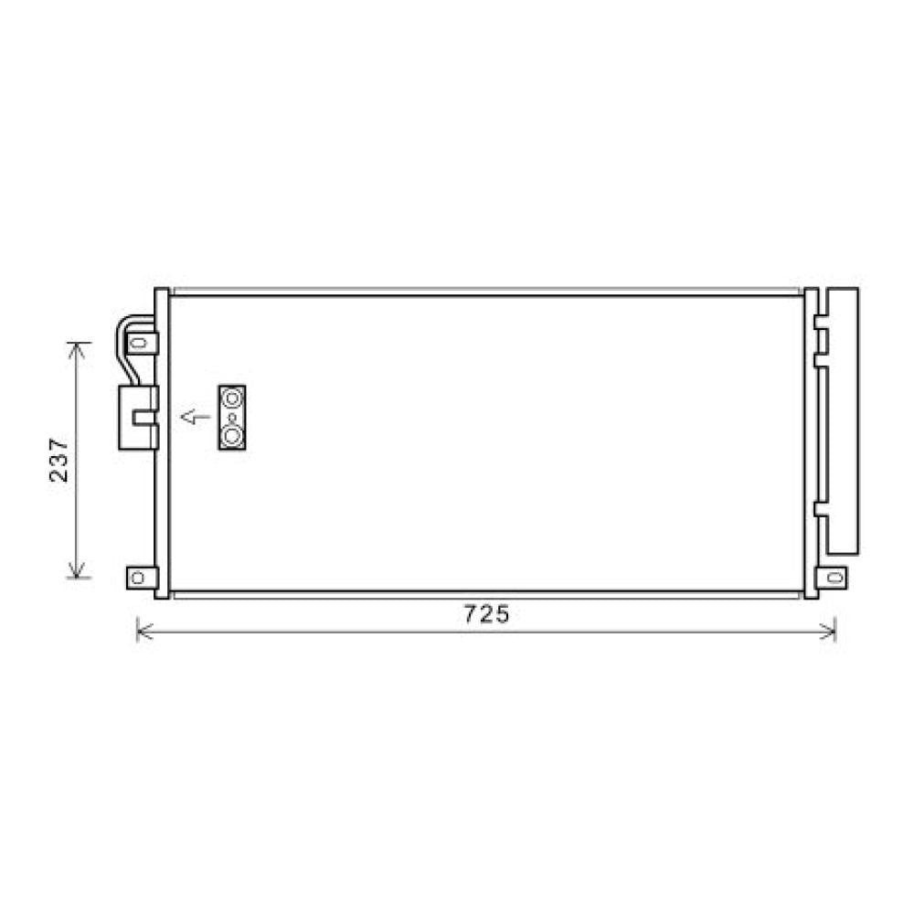 18 50 274 KONDENSATOR OPEL MOKKA 1,7 CDTi DCC1744