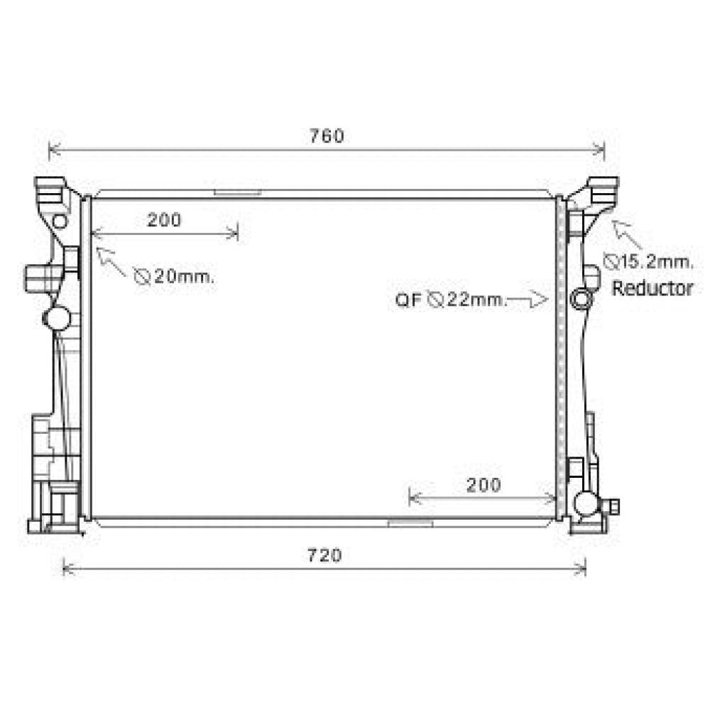A2465001303 Kühler Motorkühlung für M B W176 A-KLASSE 11/2011 DCM2440