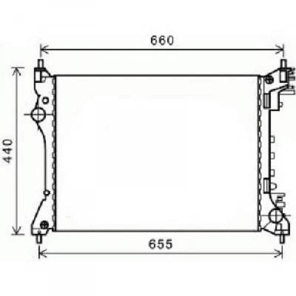 50512102 Kühler Motorkühlung für ALFA MITO 08/2008->> 1,4i DCM1360