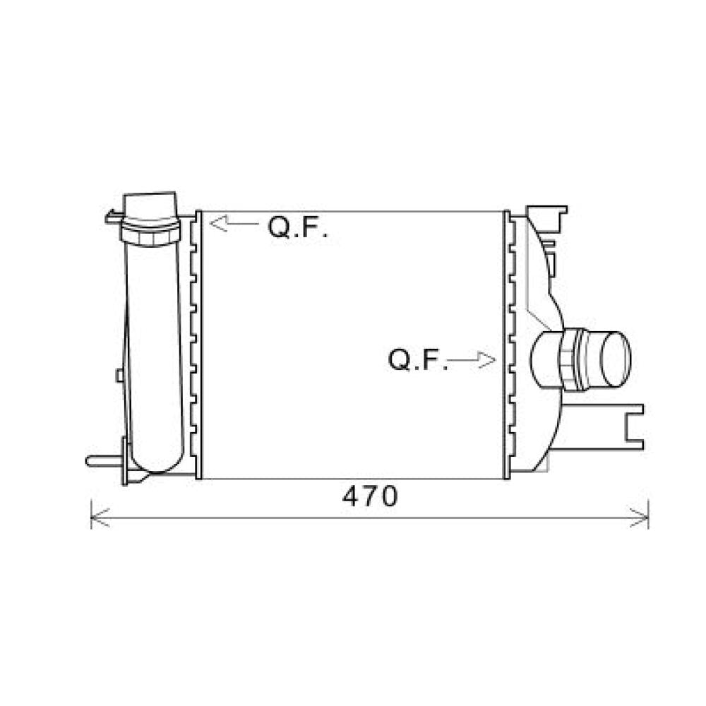 144965154R LADELUFTKÜHLER CLIO;DOKER, DACIA DOKKER 1.2 I * 11/12 DCA1095