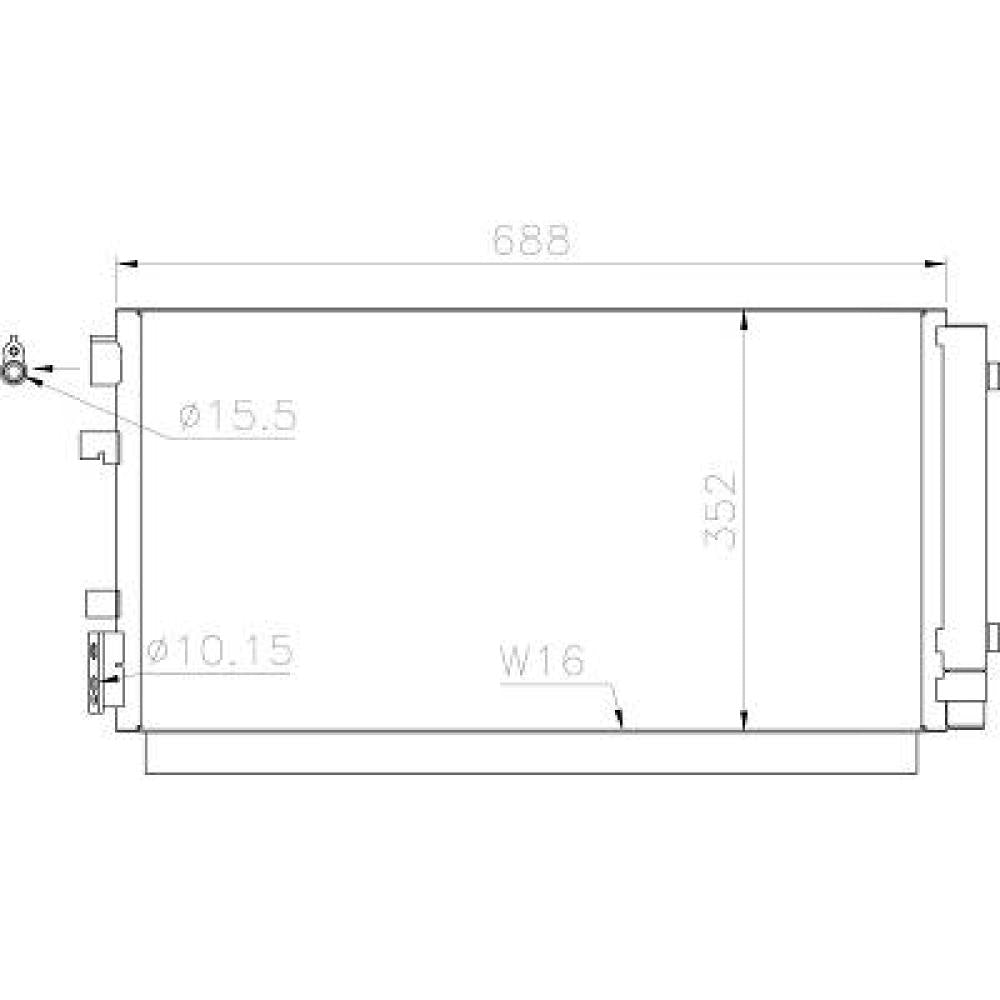 921000005R KONDENSATOR RENAULT MEGANE 11/2011->> DCC1773