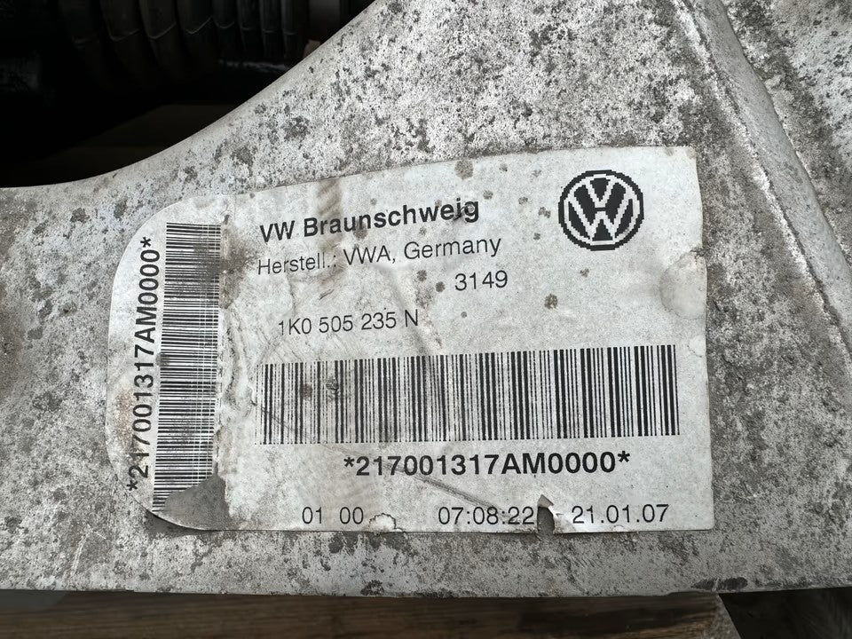 Hinterachse Quattro Haldex Differential Audi A3 8P 2,0 Tdi 170Ps