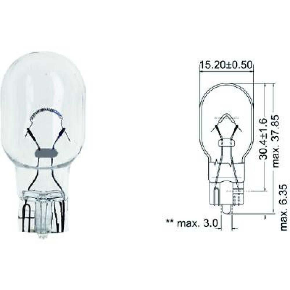 16890290 W16W T16 12V 16W W2,1x9,5d W16W T16 12V 16W W2,1x9,5d LID10089