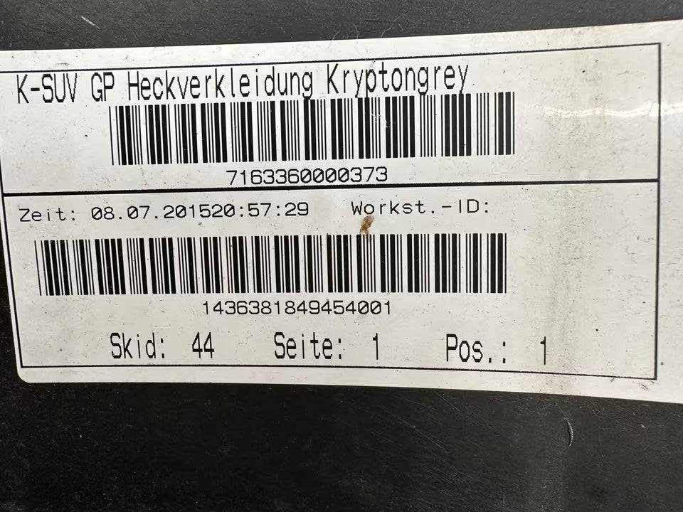 Stoßstange Hinten Vw Tiguan 5N Modell 5N0 807 421 G