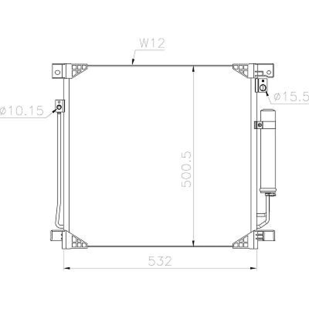7812A292 KONDENSATOR MISUBISHI L200 2.4 Diesel DCC1989