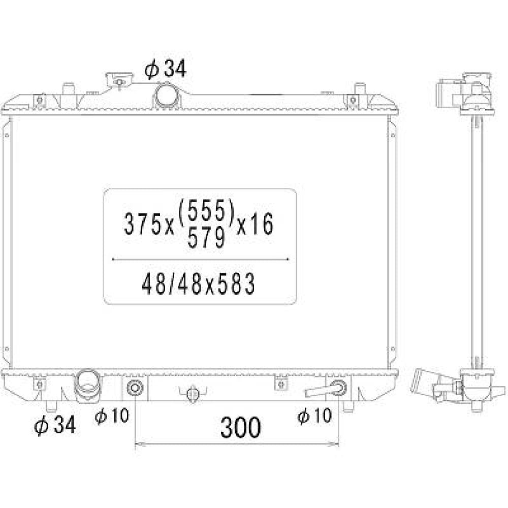 1770062J10 Kühler Motorkühlung für SUZUKI SWIFT III 02/2005-> DCM3108