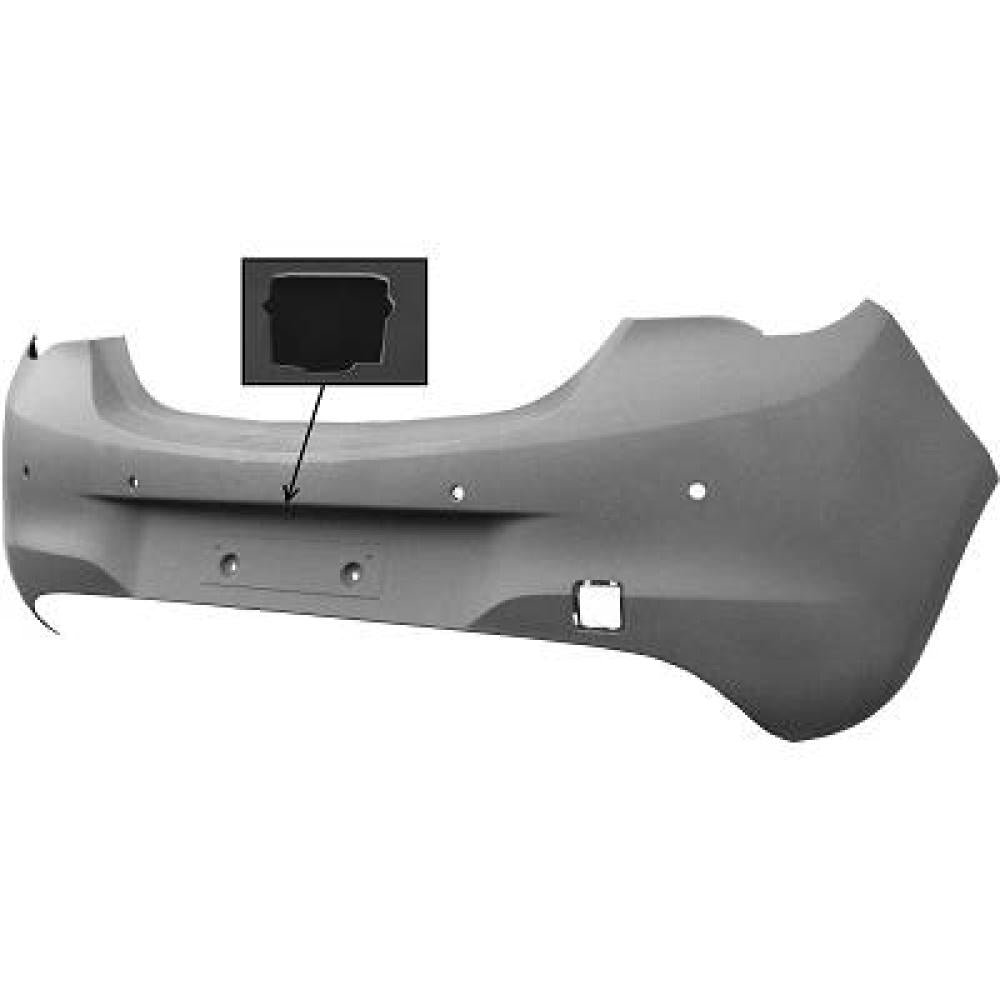 13432007 STOßFÄNGER HINTEN CORSA E, 15-19 GRUNDIERT, 1815058