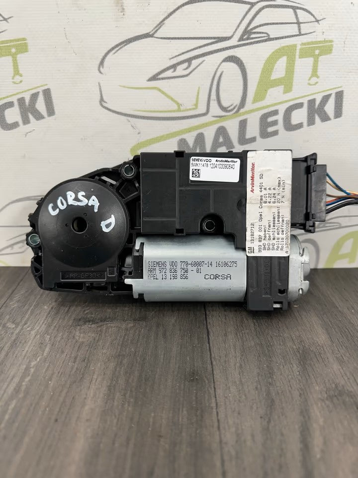 13182712 Sunroof Motor Drive Opel Corsa D Models